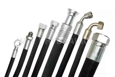 £12.30 • Buy Hydraulic Hose Assembly 2 Wire -  Bsp Fittings 1/4  3/8  1/2  3/4  1  Available
