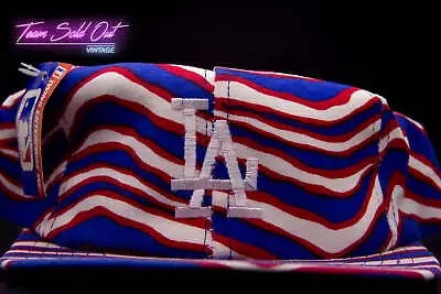 Vintage Twins Zubaz Los Angeles Dodgers Made In USA Snapback Hat MLB • $85