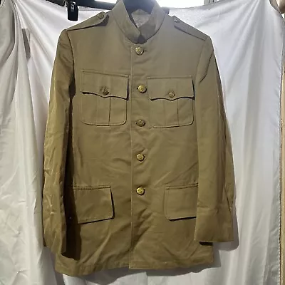 RARE WW1 US Army Doughboy Officer Dress Jacket Coat W/ Brass Buttons Tailor Made • $249.99