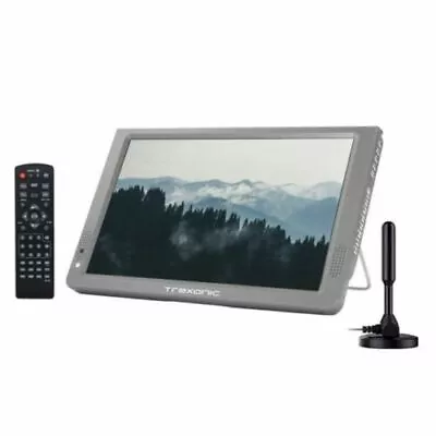 Trexonic 14  GRAY Portable Widescreen LED TV TRX-14D AC/DC Remote HDMI SD USB AV • $78.95