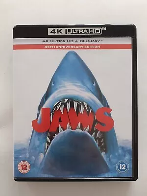 JAWS   4K UHD +BLU-RAY            45th Anniversary Edition • £15