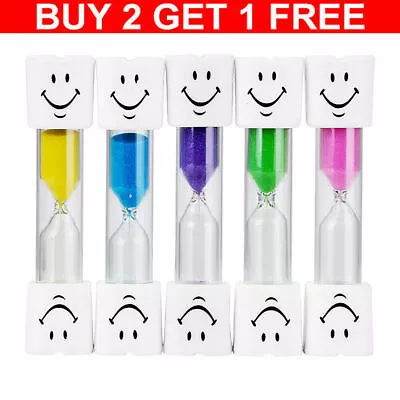 2 Minutes Smiley Hourglass Timer Children Tooth Brushing Hourglass Sand Clock • $12.59