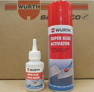 Mitre Fast Wurth  - 50g Adhesive 200ml Activator Mitre Fast Best On The Market! • £10.99