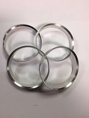 4 X Aluminium Metal Spigot Rings 58.1 - 57.1 Hub Centric Spacer Rings • $18.64