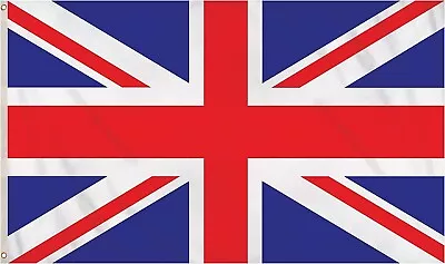 Union Jack UK Coronation Flag Flags 5ft X 3ft With Eyelets Great Britain British • £4.25