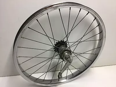 Vintage Schwinn 20” 1 3/4” S7 Chrome Rear Bicycle Wheel Rim NICE • $119.98