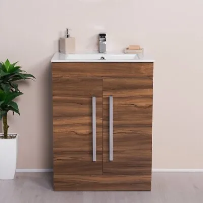 Bathroom Furniture 600mm Vanity Unit Sink Basin Storage Cabinet Floor Standing • £167.99