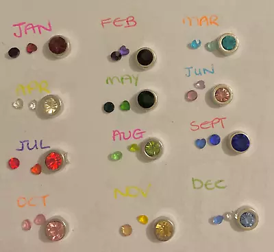£2 • Buy Single BIRTHSTONE Floating Charms For Living Memory Locket.