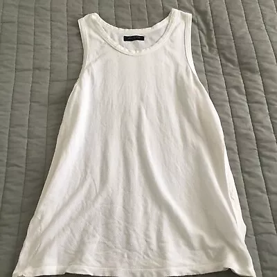 Men’s All Saints White Vest Top Small Immaculate Worn Once • £9.99