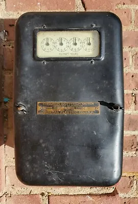 Antique 1909 General Electric GE Thomson DC Watthour Meter Type C6 RARE!!! • $299.99