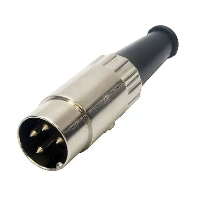 Switchcraft 4 Pin Din Straight Plug. 210 Degree. Quad 33 44 303 405 405-2 • £7.82