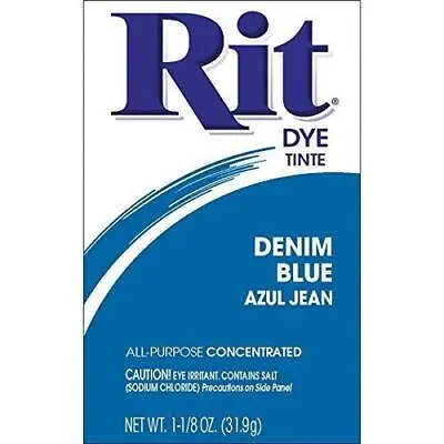 Rit All Purpose Fabric Dye Tinte - Denim Blue • £3.99