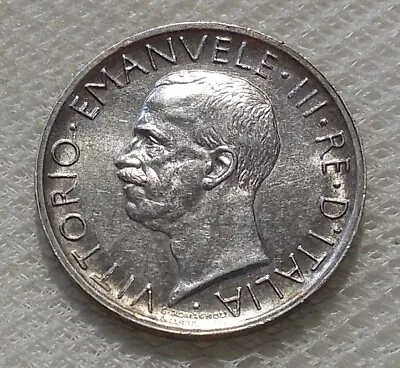 1930 R Italy 5 Lira Silver Coin Xf-au • $12.99