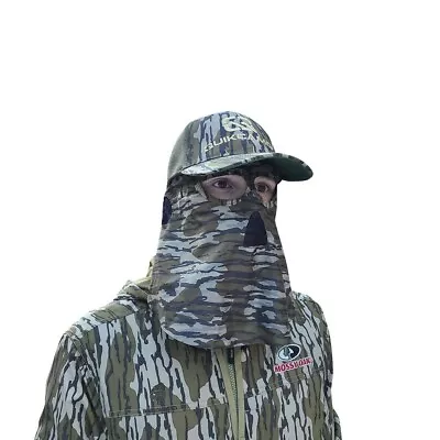 QuikCamo® 2-in-1 Hat/Front Mask Mossy Oak® Original Bottomland Camo - Adjustable • $8.99