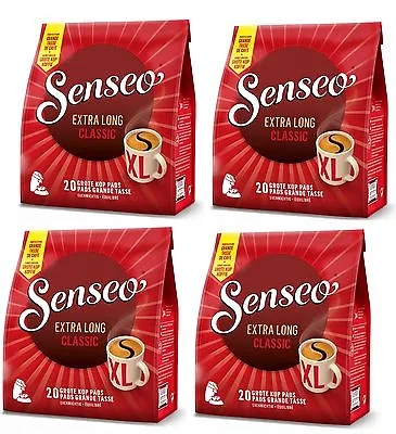 4 X Senseo Classic Medium Regular Roast Mug Size 20 Pads (80 Pods) Eqv 160 Cups • £33.39