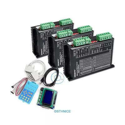 3 Axis CNC Kit Mach3 Standard Control Board & EMA2-050D42 Stepper Drivers • £229.99