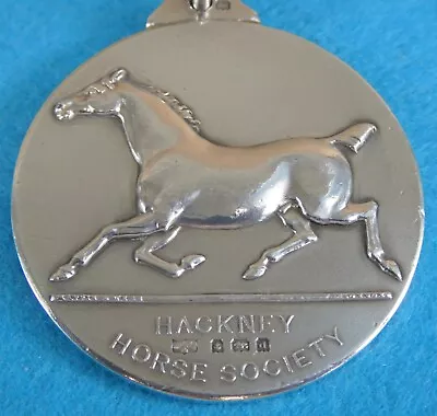 Superb Sterling Silver Medal Hackney Horse Society Horses Mappin & Webb 1903 • $192.72