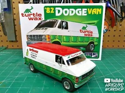 MPC Brand New 1982 Dodge Van Custom Turtle Wax 1:25 Scale Model Car Kit MPC943 • $27.95