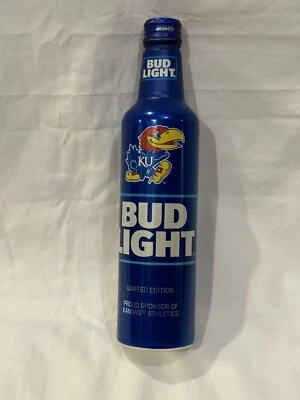 $13.99 • Buy BUD LIGHT KANSAS University JAYHAWKS -Empty Beer Bottle Football Helmet, KU 2023