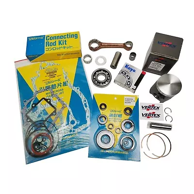 Full Top & Bottom End Engine Rebuild Kit Kawasaki KX125 2003-2008 Vertex Piston • $308.28