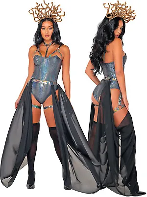 Serpent Queen Medusa Halloween Costume 3Pc Roleplay Set Womens S M L • $147.95