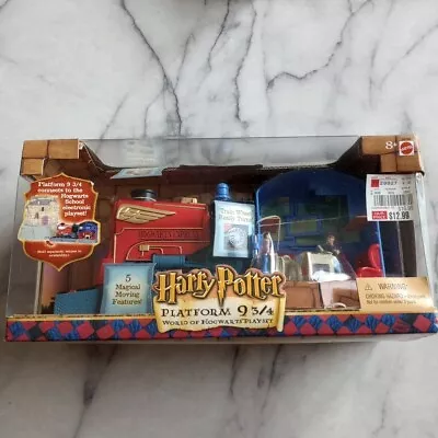 HARRY POTTER Platform 9 3/4 World OF Hogwarts MATTEL Playset Vintage 2001 Sealed • $42.99