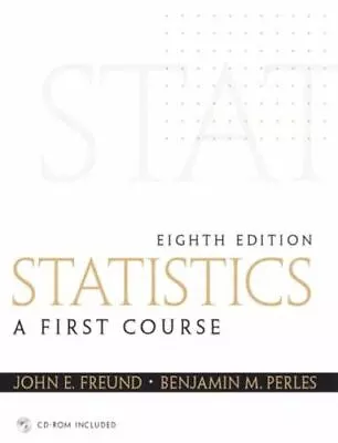 Statistics: A First Course • $48.86