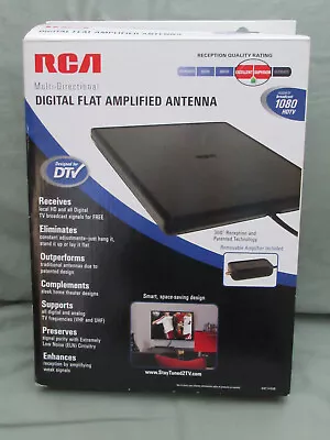 Rca Multi Directional Digital Flat Amplified Antenna Ant1450b New In Box • $13