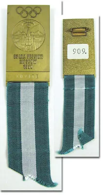 Olympic Games 83. Session I.O.C.Moscow 1980 Participant Badge • $98.39