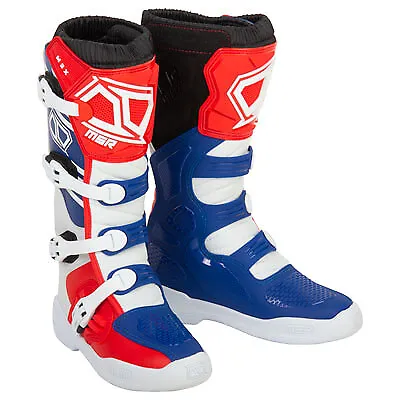 MSR M3X Motocross Boots US Size 12-Red/White/Blue • $103.95