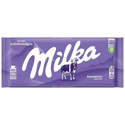 MILKA Chocolate Bar: MILK CHOCOLATE - 100g -FREE SHIPPING • $8.99