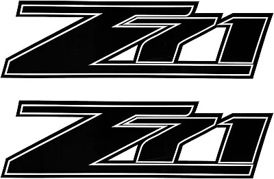2Pc Z71 Sticker Vinly Decals Sticker For 2007-2013 Sierra 1500 2500HD (Black) • $15.99