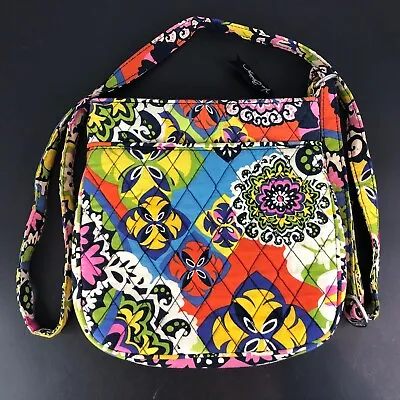 Vera Bradley 2015 Rio Crossbody Bag Purse Floral Pattern Quilted Zipper Closing • $14.99