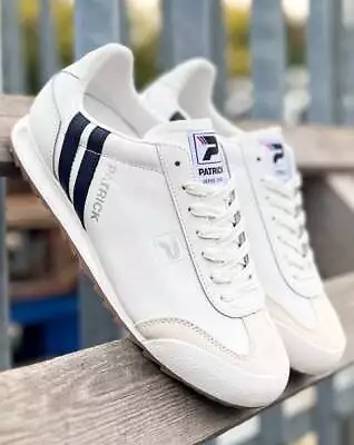 Patrick Original Trainers White/Navy - Liverpool Platini 80s Retro Football • £55