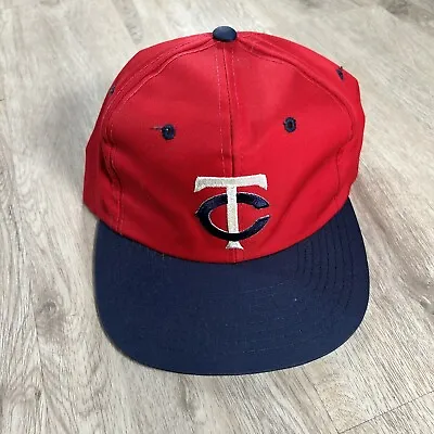 Vintage Sports Specialties Minnesota Twins Hat Snapback MLB Baseball Red Cap • $25.20