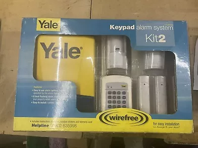 Yale Wirefree Keypad Alarm System HSA3400 Kit 2 New Boxed PIR+Bell+Keypad+Sensor • £75