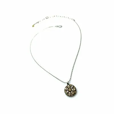 Necklace Pendant By Mariana Guardian Angel Golden Shadow Swarovski Crystals • $90