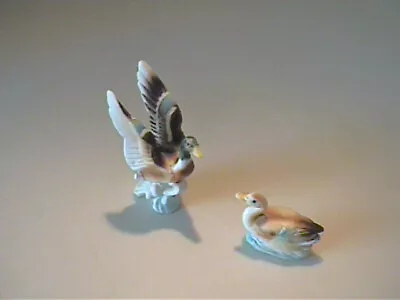 Vintage 1960's Miniature Bone China Mallard Ducks • $14.50