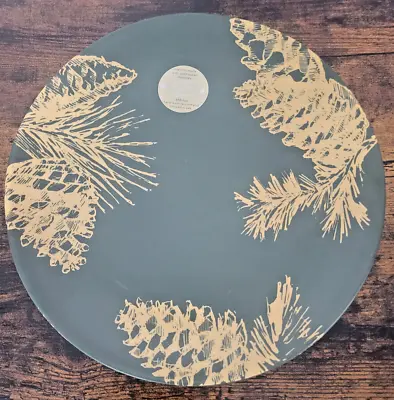 Planta 4pc Plant-Based Plate Set Hunter Green & Ochre Pinecone Scenery-11x11in • $31.94