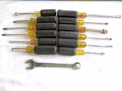 Klein Tools Nut Driver Screwdriver Assorted  Lot  12+ Wrench Vintage Estate Find • $40