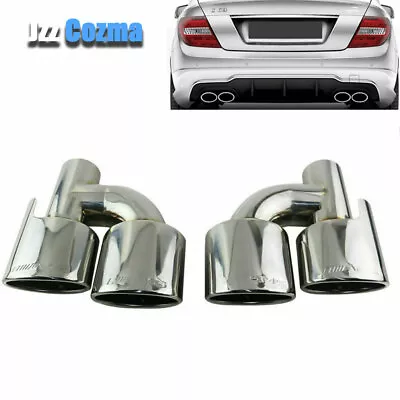 2.5'' Engraved AMG Dual Exhaust Tip For MERCEDES Benz C-Class C300 C350 W204 212 • $125.99