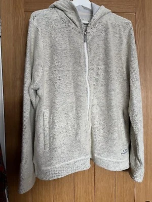 £12 • Buy Weird Fish Women's Hoodie Jacket Macaroni Full Zip Cotton Cream UK 20