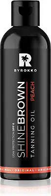 Byrokko Shine Brown Peach Tanning Oil SPF 6  - 150ml • £14.99