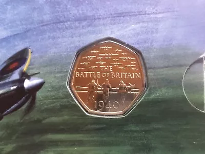 2015 Royal Mint Battle Of Britain 50p Fifty Pence Coin Pack Sealed Uncirculated • £23