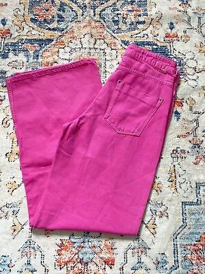 $15 • Buy Zara Hot Pink Wide Leg Jeans Women’s Size 6