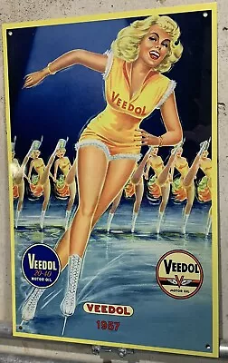 Vintage Style Veedol Motor Oil Gasoline  Steel Metal Top Quality Sign • $49.99