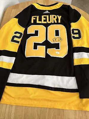 Marc-Andre Fleury Pittsburgh Penguins Autographed Jersey JSA Certified • $599.99