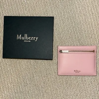 Mulberry Zippered Card Slip In Powder Rose • $100