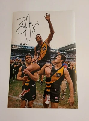 $85 • Buy Afl Hand Signed Ben Cousins Photo Print 30cm X 45cm Richmond Tigers