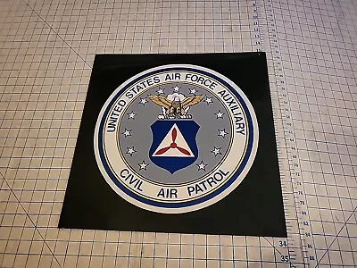 Vtg Seal Of The United States Civil Air Patrol Placard Sign Decal 18x18 • $47